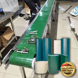 Ambalaj ve endüstriyel kullanım için yeni yeşil PVC döner konveyör bant düşük gürültü ayarlanabilir hız uzun çalışma ömrü - Product Image 1