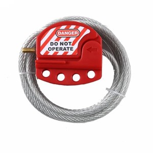 4つの南京錠穴を備えたOem調整可能ワイヤーロックアウト格納式ケーブルロックアウト - Product Image 5