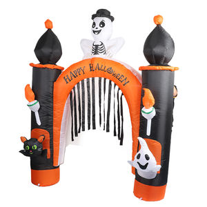 Arco inflable de <span class=keywords><strong>Halloween</strong></span> con luces LED, adornos navideños de terror fantasma <span class=keywords><strong>para</strong></span> el hogar, jardín y centro comercial, suministros de <span class=keywords><strong>Halloween</strong></span> - Product Image 4