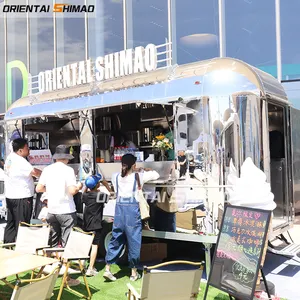 Oriental Shimao 2023 mobile french fries food cart stainless steel food trucks airstream food trailer