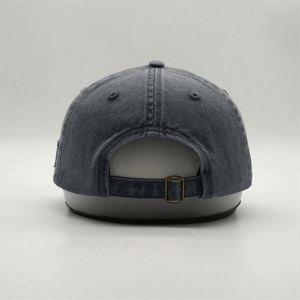 Wholesale Custom High Quality Rubber Logo Unstructured Mens Baseball Caps,Pigment Stone Dyed Washed Vintage Dad <b>Hat</b> - Product Image 4