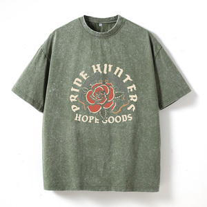 <span class=keywords><strong>Camiseta</strong></span> de Manga Corta para Hombre, Estilo Vintage, Lavada, Talla Grande, 'Rose Prime Hunters Hope Goods', Impresión Digital, Ecológica, 100% Algodón - Product Image 4