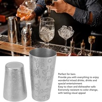 Ensemble de shakers à cocktails en acier inoxydable personnalisé |   18oz/28oz et compatible lave-vaisselle |   Mélangeurs à vin manuels Boston Bartender pour bar
