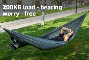 <span class=keywords><strong>Hamaca</strong></span> Personalizada con Logotipo para 2 Personas, Ligera, Portátil, Impermeable, para Acampar, Hamacas de Camping - Product Image 3