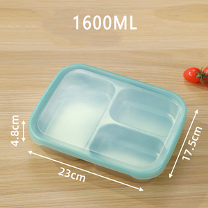 TIANXING Factory Direct Bandeja de comida de <span class=keywords><strong>3</strong></span> compartimentos SUS Bandeja de acero inoxidable para servir alimentos con tapas - Product Image 2