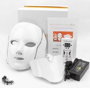Bio Light Therapy Portable Red Light Therapy Mascarilla para el cuello 7 <span class=keywords><strong>colores</strong></span> Photon Light Facial Skin Beauty Therapy Mask - Product Image 5