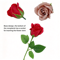 Têtes de roses artificielles de qualité supérieure à 3 couches, 47 couleurs, pour la Fête des Enseignants, la création de bouquets DIY, cadeau, vente en gros