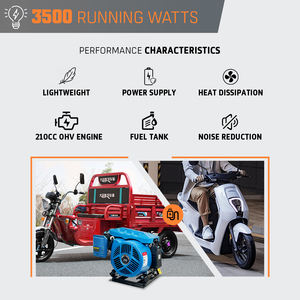 Generador Portátil Pequeño y Silencioso de 48v 72v CC, Extensor de Rango de 3kw 4kw 5kW, Generador Refrigerado por Viento para Cuatriciclo Eléctrico de Baja Velocidad - Product Image 5