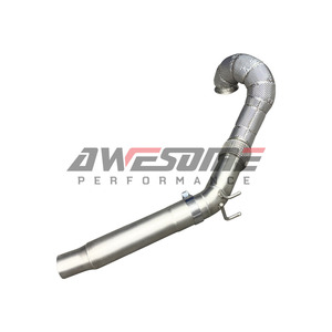 Downpipe da 4 Pollici ad Alte Prestazioni per <span class=keywords><strong>VW</strong></span>/Volkswagen Golf GTI MK7/MK7.5 2.0T EA888 Tubi Dritti con Scudo Termico - Product Image 6