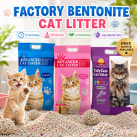 Litière pour chat en bentonite haute performance et écologique, pour plusieurs chats, avec 99 % sans poussière et agglomération rapide, idéale pour les magasins de proximité
