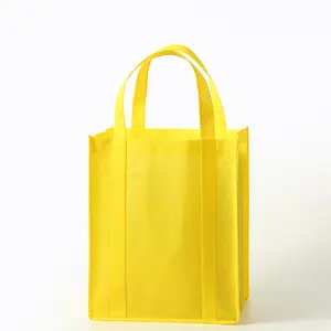 Tessuto di alta qualità leggero riutilizzabile Logo personalizzato stampato Tote Bag in plastica Non tessuto borse per la spesa