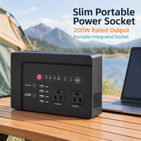Station d'alimentation portable 146Wh 200W, alimentation 39600mAh, prise intégrée AC DC USB pour le camping, l'alimentation de secours en extérieur