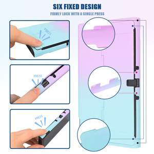 Nintendo Switch OLED Protective Case Gradient PC Material Skin Friendly <b>Stand</b> Cover For Game Console - Product Image 5