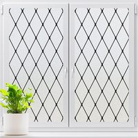 Matte Fensterfolie, Farbiger Glas-Dekor-Aufkleber, UV-Blockierender Sichtschutz, Mattierte Statisch Haftende Glasfolie