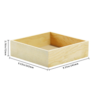 Plateaux de service gigognes en bois non finis, gravés, durables, à peindre, pour l'artisanat, à prix abordable
