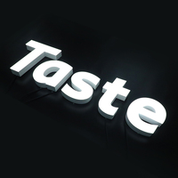Enseigne LED personnalisée YIJIAO, lettres lumineuses en acrylique pour café, bar et commerce de détail