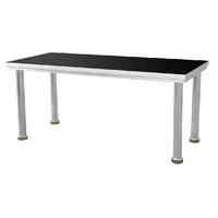 Table de préparation alimentaire sur mesure OEM multi-tailles, épaisseur 1,0 mm-1,5 mm, structure en acier inoxydable, plateau en marbre, table de travail pour cuisine commerciale