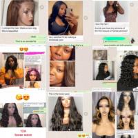 Perruques Lace wig brésiliennes naturelles Full Virgin HD, perruques Lace Front wig transparentes pour femmes noires