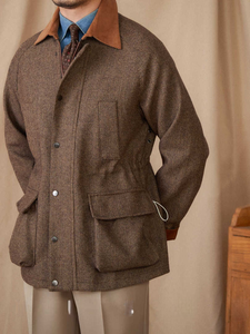 <span class=keywords><strong>Giacca</strong></span> Bomber da <span class=keywords><strong>Uomo</strong></span> ODM Casual Vintage Stile Britannico in <span class=keywords><strong>Velluto</strong></span> <span class=keywords><strong>a</strong></span> <span class=keywords><strong>Coste</strong></span> Vestibilità Slim-Fit Versatile per Autunno Inverno Design Caldo Tre Stagioni - Product Image 4