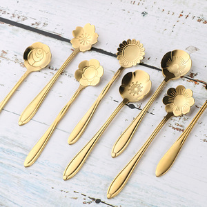 Cuchara de acero inoxidable <span class=keywords><strong>para</strong></span> café y té, cuchara agitadora <span class=keywords><strong>para</strong></span> café y postre de boda - Product Image 4