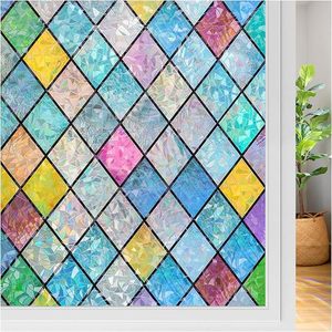 Película Decorativa <span class=keywords><strong>para</strong></span> <span class=keywords><strong>Ventanas</strong></span> <span class=keywords><strong>de</strong></span> PVC Colorida en 3D, Vinilo Estático sin Adhesivo con Protección UV <span class=keywords><strong>para</strong></span> Sala <span class=keywords><strong>de</strong></span> Estar <span class=keywords><strong>y</strong></span> <span class=keywords><strong>Cocina</strong></span> - Product Image 1