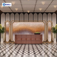 Offre Spéciale : Paravent d'Intérieur Fixe Contemporain en Métal Noir Creux Effet Satiné Chinois, Étanche, pour Décoration Intérieure