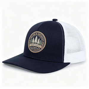 New Fashion Breathable Unisex Canvas Mesh Trucker Cap Adjustable Comfortable Suede Heat Transfer Printed Logo Beach Casual - Product Image 2