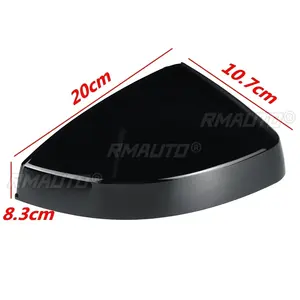Paire de coques de rétroviseurs latéraux pour Audi A3 S3 8V RS3 2013 2014 2015 2016 2017 2018 2019 2020 Noir brillant carbone - Product Image 2