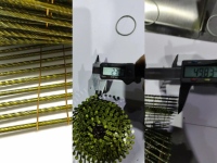 Bobine à vis en acier robuste de haute qualité, durable pour le travail du bois, avec capuchon métallique et anneau de tige en spirale lisse, vente directe usine