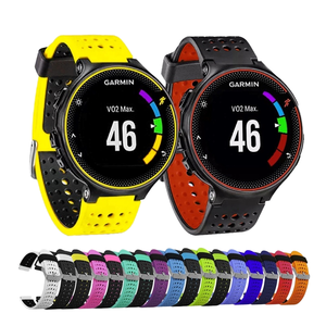 BEAEN <span class=keywords><strong>Bracelet</strong></span> Sport en Silicone respirant double couleur <span class=keywords><strong>Bracelet</strong></span> de montre réglable pour <span class=keywords><strong>Garmin</strong></span> <span class=keywords><strong>Forerunner</strong></span> 235/<span class=keywords><strong>220</strong></span>/230/620/630/735XT - Product Image 1