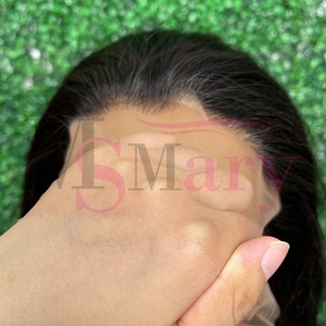 Vor gezupft 4*4 5*5 13*4 13*6 360 voll frontale HD leimlose Spitze vor geschnittene Perücke tragen und rohes menschliches Haar indische Verkäufer Perücken - Product Image 4