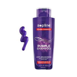 Nuancier de shampoing pour <span class=keywords><strong>cheveux</strong></span> blonds, tonique, anti-jaune, violet, étiquette privée, 100 ml - Product Image 1