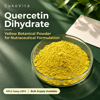 Quercétine Dihydratée Pure 95% en Poudre, Extrait de Sophora Japonica, Matière Première de Qualité Alimentaire en Vrac, Fournisseur d'Usine