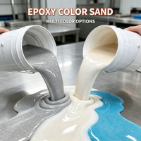 Composé de sable coloré époxy à haute résistance d'adhérence, liquide pour la rénovation de la maison, la décoration de bâtiments, fourniture en vrac