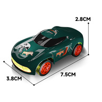 6 couleurs d'éclairage 2024 RC voiture de course 1:64 échelle dérive voiture Mini 4 WD télécommande voiture tout-terrain RC véhicule