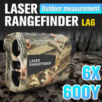 Télémètre laser de chasse camouflage personnalisé INORM LA 600, objectif optique 6X, verrouillage de la cible, vibration, batterie 750 mAh, portée maximale 2000 m