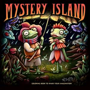 Libro da Colorare Personalizzato Isola Misteriosa 24/40 Pagine Design Fantastico Opzionale Libro da Colorare Personalizzato per Appassionati <span class=keywords><strong>di</strong></span> Immaginazione Regalo - Product Image 1