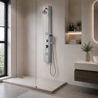 Panneau de douche pour salle de bain, certifié qualité internationale, pratique, durable, facile à nettoyer, neuf, pour hôtel