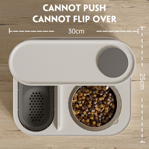 Jinshwaypets Dispenser makanan hewan peliharaan, mangkuk baja tahan karat kontrol bagian pintar untuk penggunaan dalam ruangan anjing dan kucing - Product Image 6