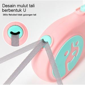 Correa retráctil para perros de 3M, automática, de nailon, para perros pequeños, diseño encantador, patrón animal - Product Image 5