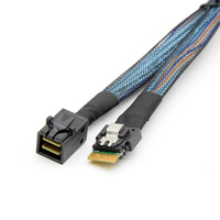 Câble de données Minisas HD SFF-8643 vers SFF-8654 en cuivre pour carte mère de serveur, contrôleur RAID, 05 mètres