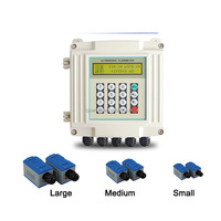DN15-DN3600 High-Temperature Digital Ultrasonic Flow Meter ABS Material External Mounted Pipeline Instrument for Oil 1%