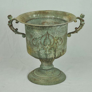 Decorwellarts Vaso per Fiori in Metallo Verniciato a Polvere di Alta Qualità, Durevole ed Ecologico, Stile Vintage per Casa e <span class=keywords><strong>Giardino</strong></span> - Product Image 6