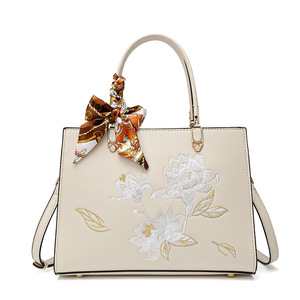 Nuevo Bolso de Mensajero de Cuero PU de Alta Calidad para Mujer, Bolsos de Diseñador Bordados, Bolsos de Hombro Cruzados de Lujo para Mujer, Bolsos Tote - Product Image 1