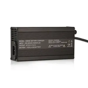 ディスプレイ画面充電器C600M20 s 84v 5A充電器10A lipo鉛蓄電池オートバイ72vリチウム電池充電器