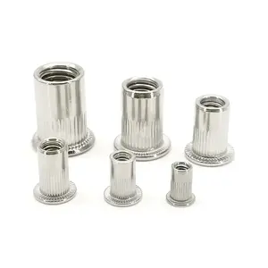 TOBO Professional Blind Rivets Nut Threaded Pull Stainless Steel Rivet Nut M3 Knurled Closed Pop Screw with Nut 10mm