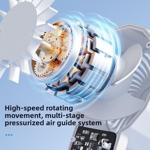 <span class=keywords><strong>Ventilateur</strong></span> de refroidissement portable à semi-conducteurs, mini-<span class=keywords><strong>ventilateur</strong></span> portatif compact et <span class=keywords><strong>silencieux</strong></span>, batterie au lithium, 3 vitesses, autonomie de 3 à 6 heures - Product Image 4