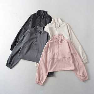 Sunscreen Breathable Quick Dry Lightweight Assault Suit Thin Casual Fitness <b>Yoga</b> Top Long Sleeved Loose Sports <b>Jacket</b> Front Logo - Product Image 3