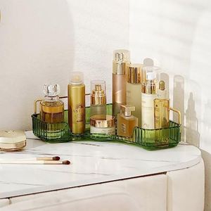 3 Tier Stackable Transparent Acrylic Bathroom <b>Corner</b> Vanity Countertop Makeup Organizer <b>Storage</b> Shelf for Cosmetics - Product Image 6