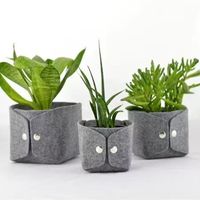 Tas penanam kentang taman Pot kain Felt lingkungan Pot kain grosir penanam vertikal flanel Pot bunga tumbuh ukuran Mini